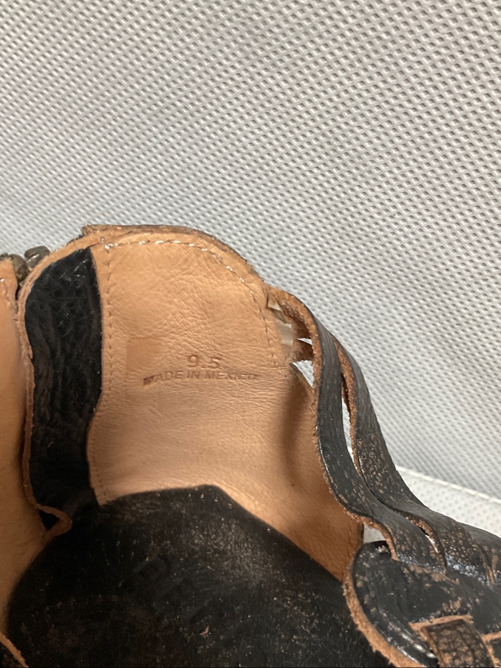 BED|STU Black Braided Leather Gladiator Sandals New - Picture 3 of 3